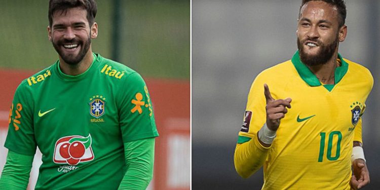 Neymar e Alisson são finalistas do prêmio Fifa The Best