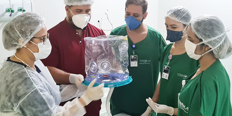 Capacete Elmo beneficia pacientes de hospitais estaduais do interior cearense