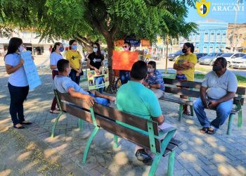 Aracati: Secretaria de Saúde realiza ação no centro da cidade em combate ao abuso e a exploração sexual de crianças e adolescentes