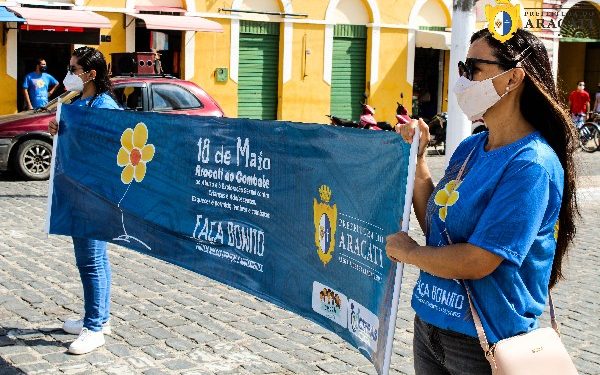 Aracati realiza blitz educativa para prevenir o abuso de crianças e adolescentes