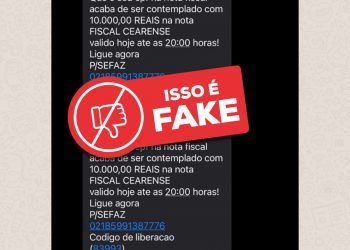 Sefaz alerta sobre golpe via SMS envolvendo premiação do programa Sua Nota Tem Valor