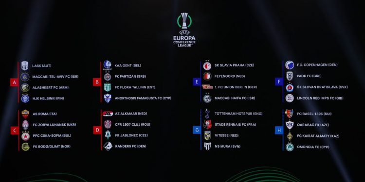 Uefa sorteia os grupos da próxima Liga Europa