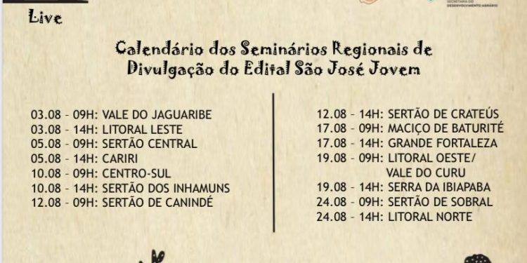 Seminários regionais divulgam Edital do Projeto São José Jovem