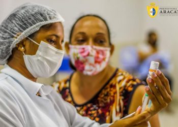 Aracati abre agendamento da 1ª dose da vacina contra a Covid-19 para pessoas de 40 a 60 anos
