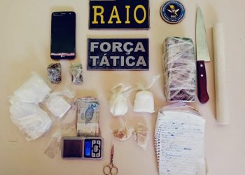 Polícia prende em flagrante homem que comercializava drogas em Aracati na manhã desta sexta-feira (17)