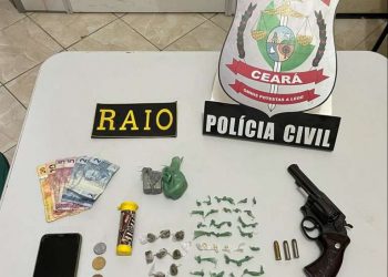 Ação conjunta resulta na prisão em flagrante de um homem com mandado em aberto em Aracati
