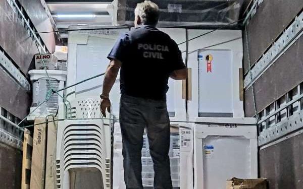 Forças de Segurança recuperam carga roubada de eletroeletrônicos e artigos para casa