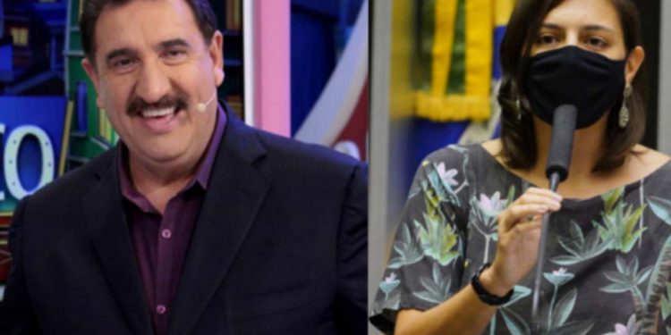 Não dá para pegar uma metralhadora?, sugere Ratinho ao criticar deputada