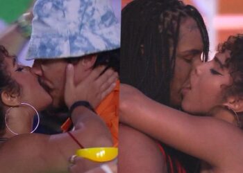 Maria beija Eliezer e Linn na mesma festa no BBB 22