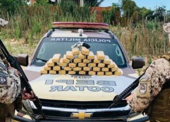 Aracati: Polícia Militar apreende 28kg de maconha, arma de fogo e prende suspeitos
