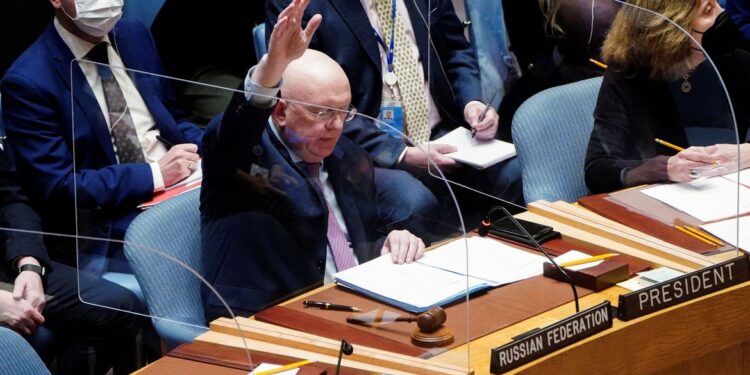 Rússia veta resolução do Conselho de Segurança da ONU
