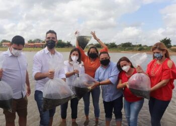 Governo do Ceará realiza entrega de alevinos do projeto peixamento no Aracati