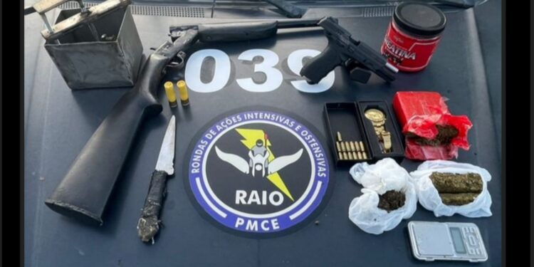 Aracati registra apreensão de adolescente por ato infracional análogo ao crime de tráfico de drogas e posse ilegal de arma de fogo