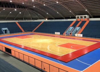 FOTO: Ginásio Municipal de Aracati estruturado para receber partidas do Novo Basquete Brasil