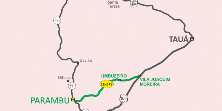 Pavimentação da CE-279 vai melhorar conexão entre Parambu e Tauá