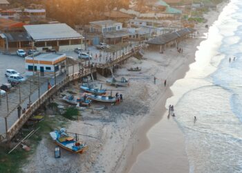 Aracati: Praia de Majorlândia recebe mais de 35 mil m² de nova pavimentação