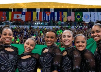 Seleção feminina é campeã por equipes no Pan de ginástica artística