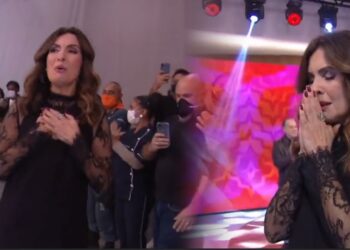 Fátima Bernardes recebe aplausos e homenagens em seu último dia no Encontro