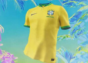 CBF apresenta novas camisas da seleção brasileira para a Copa do Mundo