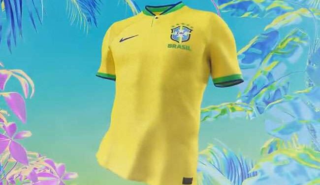 CBF apresenta novas camisas da seleção brasileira para a Copa do Mundo
