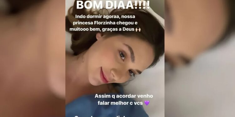 Virginia Fonseca e Zé Felipe anunciam o nascimento da filha Maria Flor