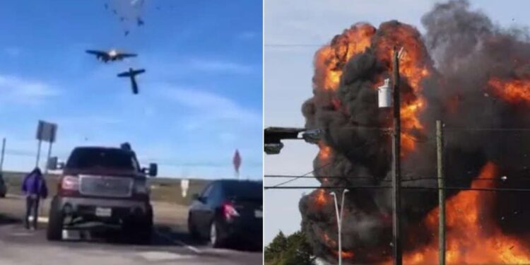 Aviões se chocam no ar em apresentação em Dallas; veja vídeo