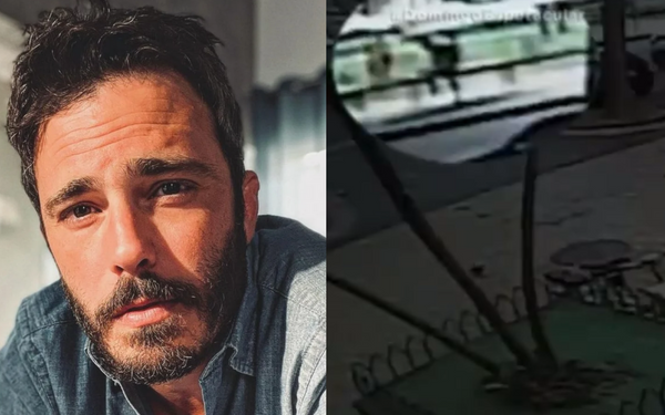Thiago Rodrigues caiu sozinho, mostram imagens de câmera de segurança