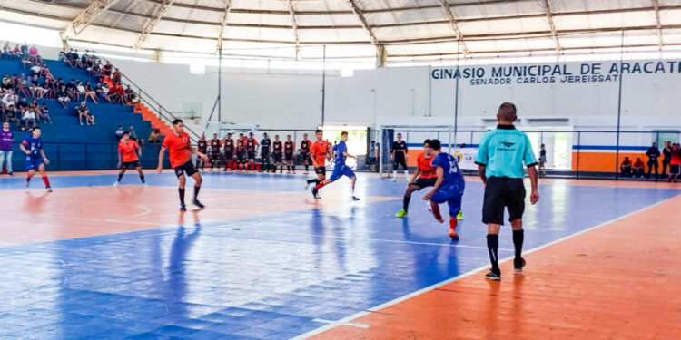Aracati Futsal é destaque na programação da TV Sinal neste sábado (25)