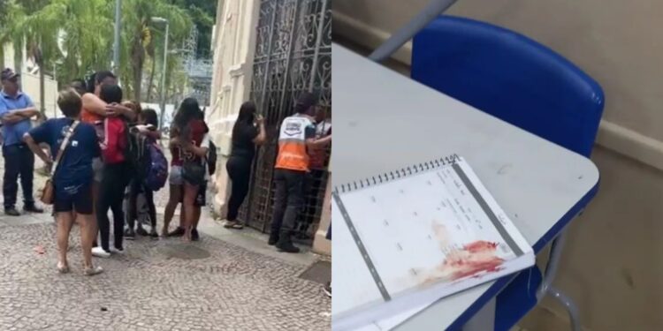 Aluno de 15 anos tenta atacar colegas com golpes de faca em escola no Rio