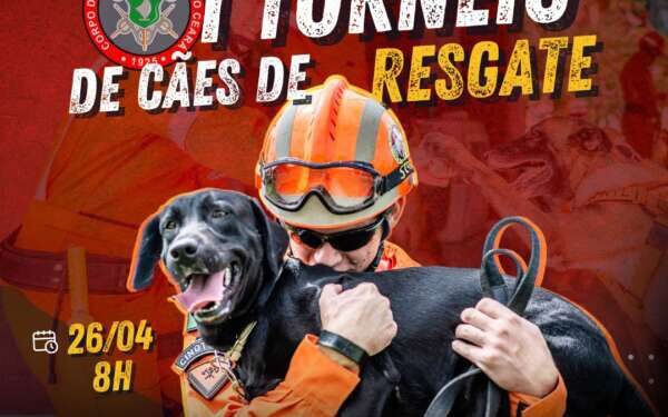 1º Torneio de Cães de Resgate do Corpo de Bombeiros acontece nesta quarta-feira (26)