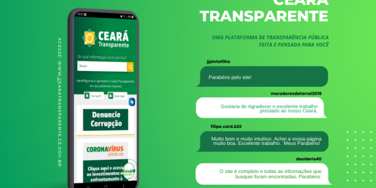 Ceará Transparente registra 194 mil acessos em maio