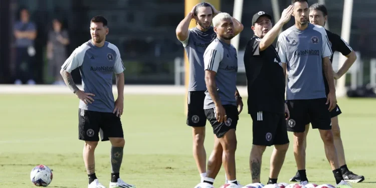 Messi e Busquets fazem primeiro treino no Inter Miami