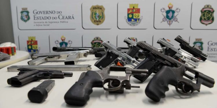 Apreensão de armas de fogo cresce 26,4% em junho deste ano no Ceará