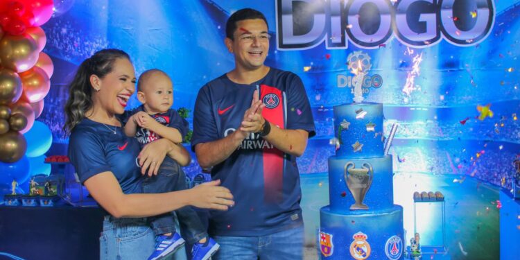 Diego Rocha e Joice de Lima comemoram aniversário do filho Diogo no Celebrare Eventos