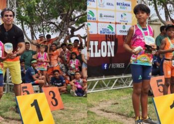 Aracati é destaque no Campeonato Cearense de Triathlon com dobradinha de campeões na categoria 9 anos