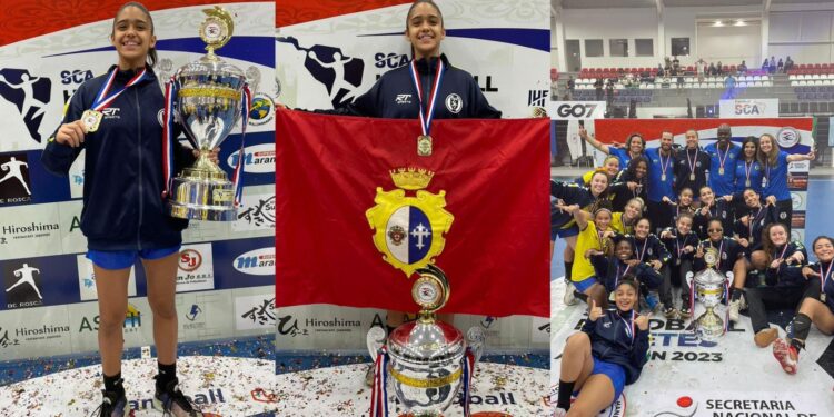 Jovem atleta aracatiense de handebol é campeã no Sul-americano