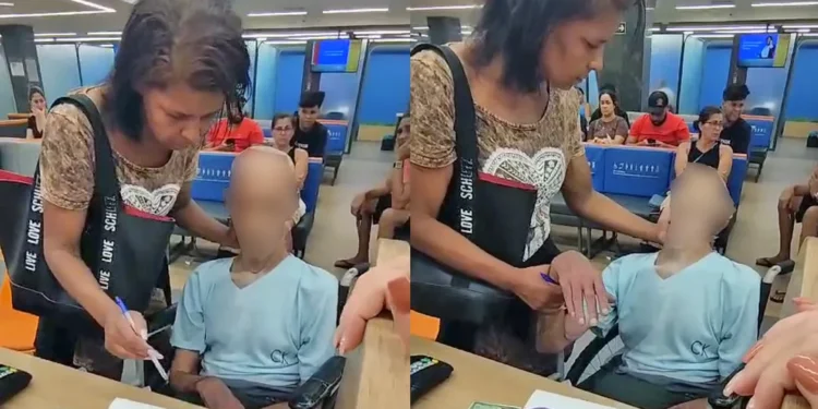 Mulher com idoso morto está presa e alega que o levou vivo ao banco