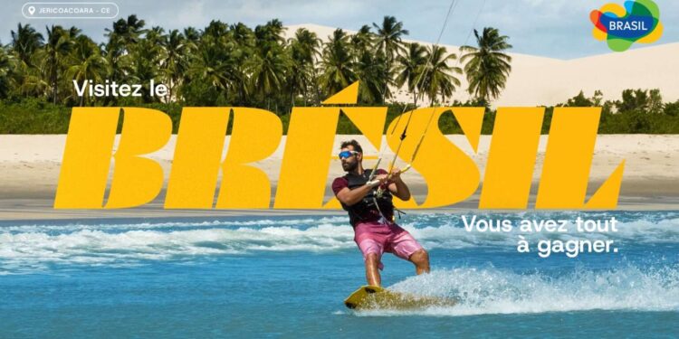 Destinos cearenses para prática do kitesurfe são promovidos em campanha lançada durante os Jogos Olímpicos