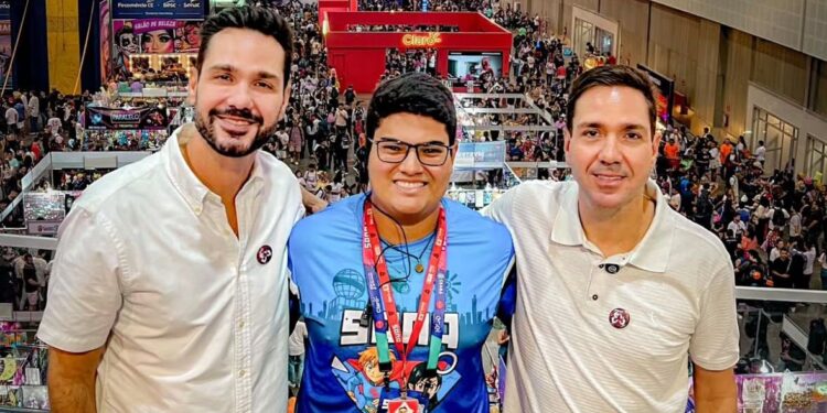 Deputado Guilherme Bismarck e Secretário Eduardo Bismarck visitam Abertura do Sana 2025