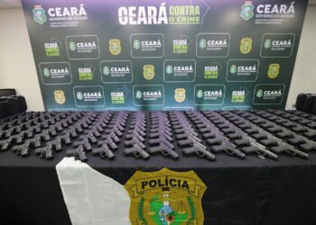 Polícia Civil do Ceará recebe mais 720 novas pistolas para reforçar segurança no estado
