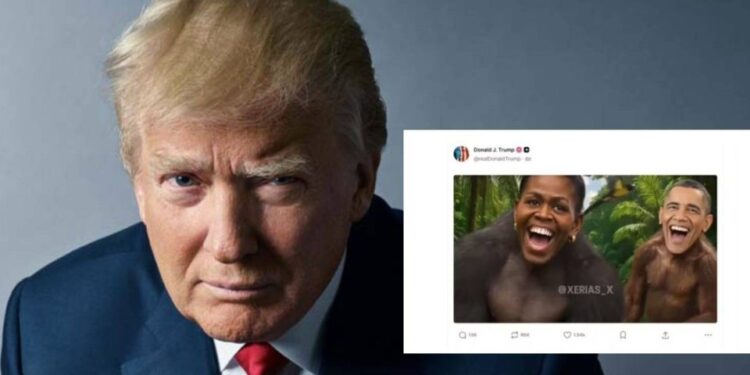 Casa Branca remove vídeo de Trump que mostra casal Obama como macacos