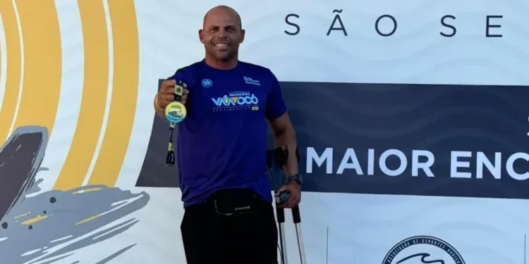 Paratleta de Quixaba, Elione Sousa conquista dois títulos no Brasileiro de Va’a em São Paulo