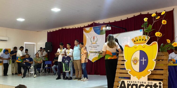Aracati realiza cerimônia de premiação das modalidades individuais dos Jogos Escolares do Ceará 2026 – Etapa Municipal