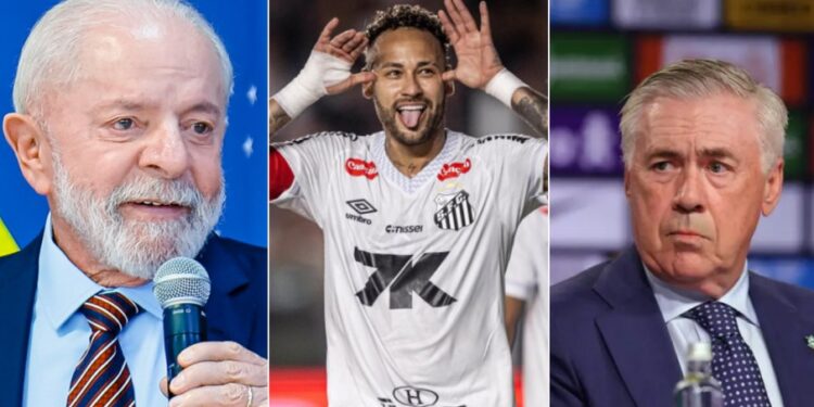 Ancelotti consulta Lula e pede opinião sobre convocação de Neymar