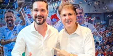 Deputado Guilherme Bismarck se reúne com Senador Camilo Santana