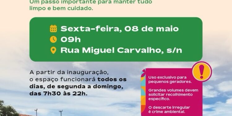 Prefeitura de Aracati inaugura Ecoentulho para descarte correto de resíduos nesta sexta-feira (8)