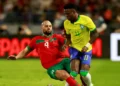 Jogada de Vini Jr. evita derrota do Brasil para Marrocos em estreia na Copa