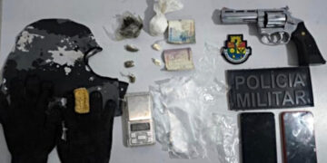 Suspeito em posse de arma de fogo é preso em flagrante pela Polícia Militar em Aracati