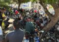 Motociclistas de aplicativo realizam protesto em Fortaleza durante greve nacional