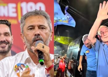 Elmano inaugura comitê e Ciro faz campanha na Praia de Iracema